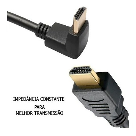 Cabo Hdmi  90º P/hdmi 28awg 3m