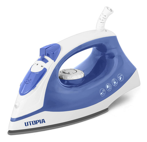 Utopia Home Steam Iron Para Ropa Con Placa Solar Antiadrleña