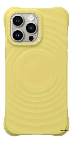 Funda Para iPhone Cocotify De Silicona Líquida Con Patrón Ondulado