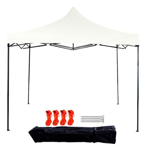 Gazebo Plegable 3x3 M Autoarmable Toldo Playa Jardin Carpa Color Blanco