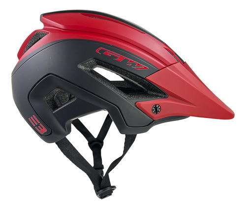 Casco Bicicleta Gw E3 Negro Rojo Enduro Mtb