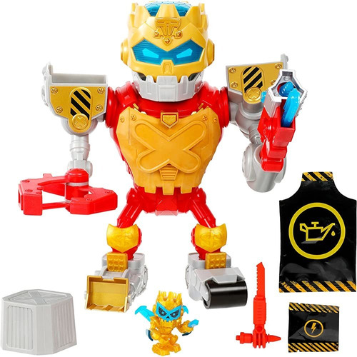 Treasure X Robots Gold - Mega Treasure Bot Con Luces Y Sonid