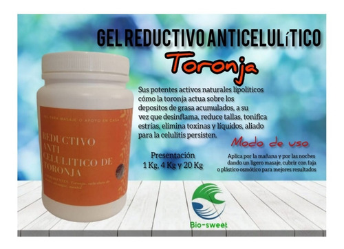 Gel Reductor De Toronja Reforzado Concentrado 1kg