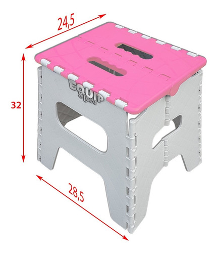 Imagen 2 de 2 de Banco Bajo Plegable Camping Banquito Plastico Resistente