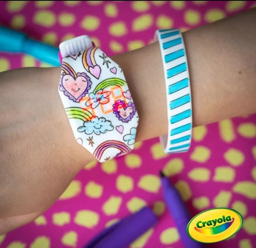 Crayola Colorea Tu Reloj Incluye Reloj Led Y 3 Rotuladores