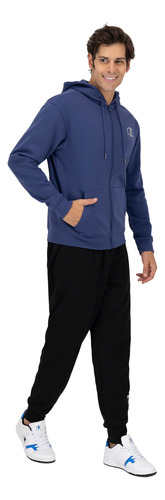 Champion Sudadera Full Zip Para Hombre Azul