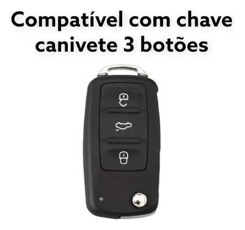 Funda Llave Navaja 3 Botones Vw Up Gol Fox Golf Jetta Fusca