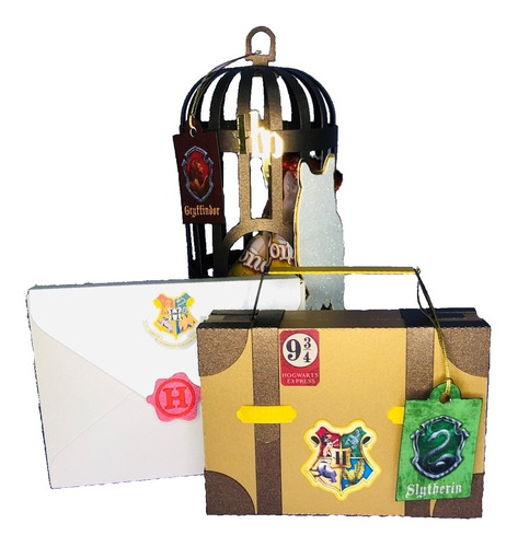 Dulceros Harry Potter Recuerdo, Caja O Mesa De Dulces 3 Pzs