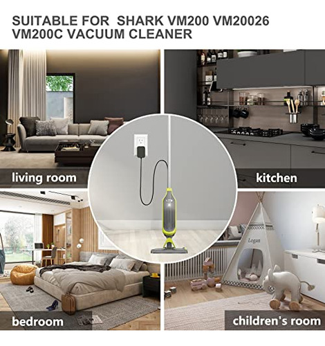 Cargador Para Shark Vacmop Vm200(old) Vm190 Vm19026 Vm20026