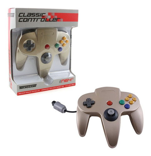 N64 Classic Controller Wired Gold Teknogame