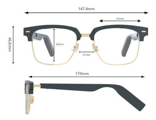 Gafas De Inalámbricas Bluetooth Diseño Ligero Auriculares