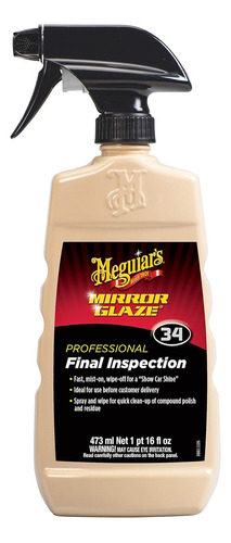 Meguiar S M34 Mirror Glaze Inspección Final, 16 Oz