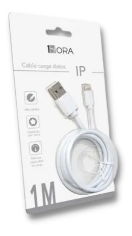 Cable Para Ip 2.1 A Carga Rápida 1mt