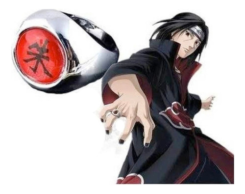 Naruto Anillo Itachi Kanji Ajustable