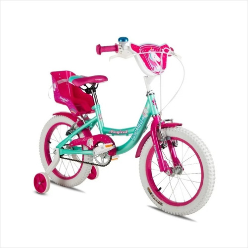 Bicicleta Topmega Magical Rodado 16 Para Niña Nena O1 