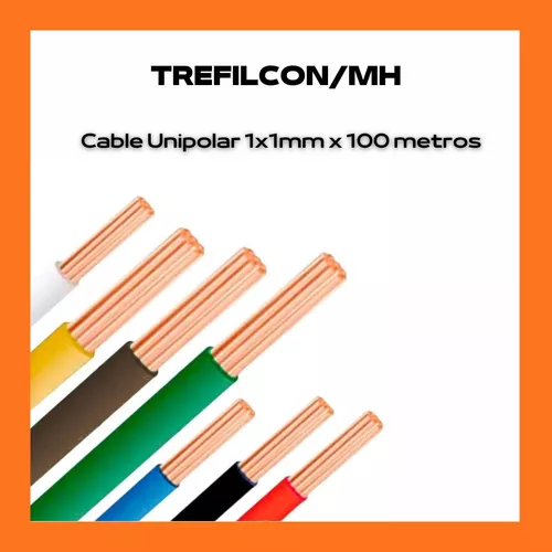 Cable Unipolar 1.5 Mm Rollo 100 Mts Trefilcon