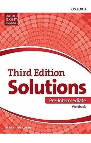 Solutions 3rd Edition Pre-intermediate. Workbook Pk (solutio