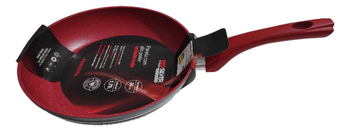 Frigideira Redsilver 24 Cm S/tampa Os Tipos De Fogões Cor Vermelho