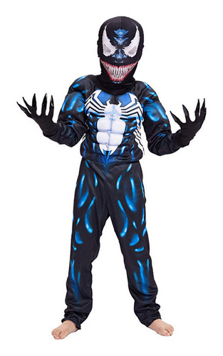 Disfraz De Venom Venom Para Niños, Musculado, Cosplay