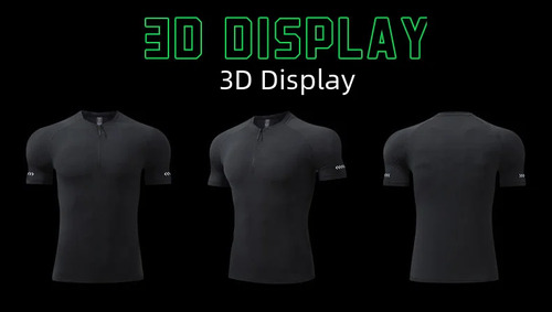 Camiseta Deportiva De Secado Rápido Para Hombre Con Cuello A