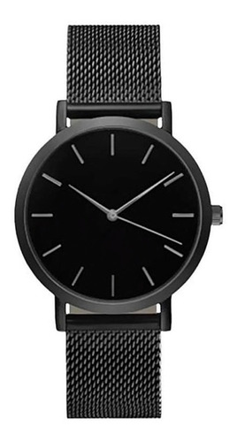 Reloj Mujer Analogico Acero Inoxidable Dec19 Negro