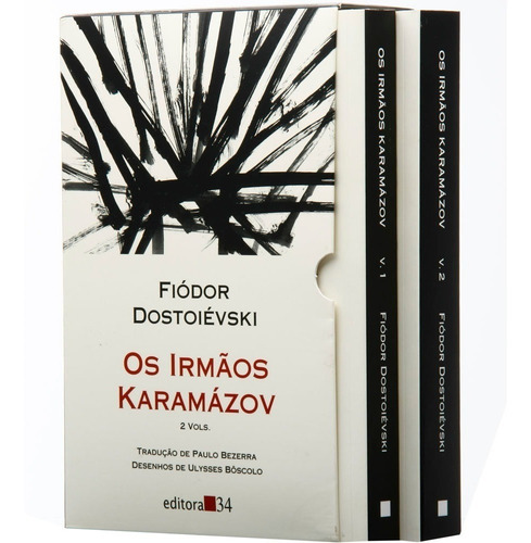 Imagem 1 de 2 de Os Irmãos Karamázov - Dostoiévski - 2 Volumes - Box 