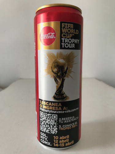 Lata Coca Cola Fifa World Cup Trophy Tour 2018