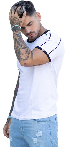 Imagen 3 de 9 de Remeras Entalladas De Importacion Slim Fit Hombre A12