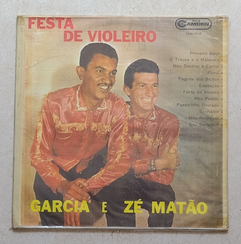 Lp Garcia E Zé Matão / 1967 / Festa De Violeiro (Usado)