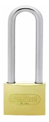 Cadeado Stam 3070 Cor Dourado Com Chave