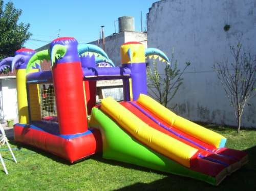 Imagen 10 de 10 de Castillo Inflables 3x3 C/turbina Mas Cama Elastica De 2,44