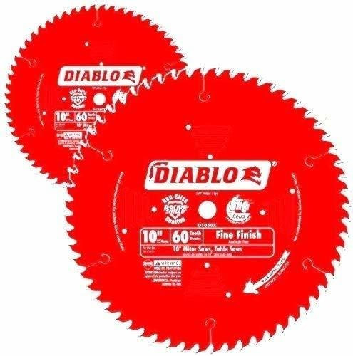 Hojas De Sierra Circular 2 Pack Freud D1060x Diablo 10-inch 