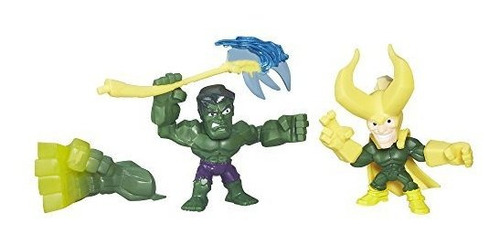 Marvel Super Hero Mashers Micro Hulk Vs Loki 2-pack.
