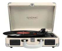 Comprar Tocadiscos Bluetooth Gadnic Vinilo Vintage Aux Portable Usb