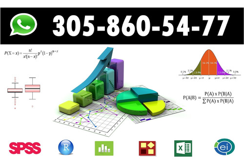 Trabajos De Estadística Toda Colombia,r, R Studio,spss,stata