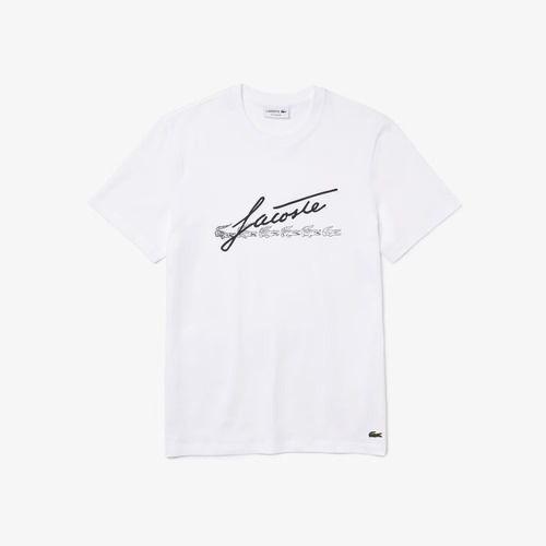 Imagen 3 de 4 de Remera De Hombre Blanco Lacoste Th2054