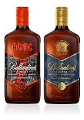 Whisky Ballantines Edicion Limitada Ac/dc X1 + Queen X1