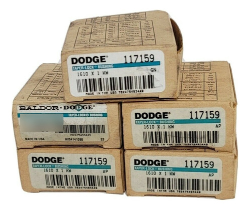 Lot Of 5 Nib Dodge 117159 Taper-lock Bushings 1610 X Ccs