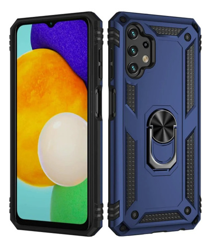 Funda Protector Uso Rudo Con Anillo Magnetico Para Samsung