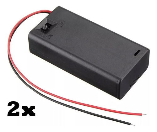 Caixa On/off Case 2 Pilhas Aa 2a