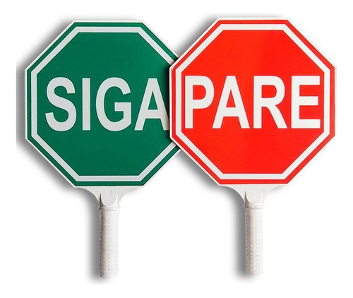 Señalética Siga / Pare Pack 2 Unidades