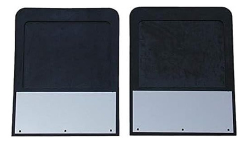 Flaps De Barro Dobles Inoxidables - S70764set, Negro/blanco