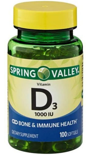 Vitamin D3 1000iu Spring Valley - Unidad a $3067