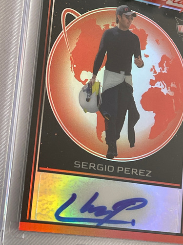 Autografo De Sergio Checo Perez Tarjeta Autografiada 5 De 6 (Usado)