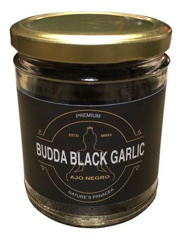 Ajo Negro Natural Budda Black Garlic Un Frasco De 170 Grs