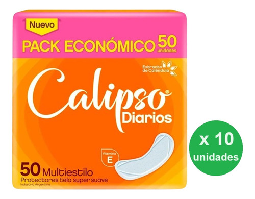 Protector Diario Calipso Multies. X50u- Pack X10 - Dh Tienda