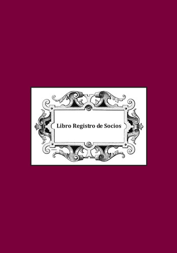 Libro: Libro Registro De Socios: Clubs Y Asociaciones