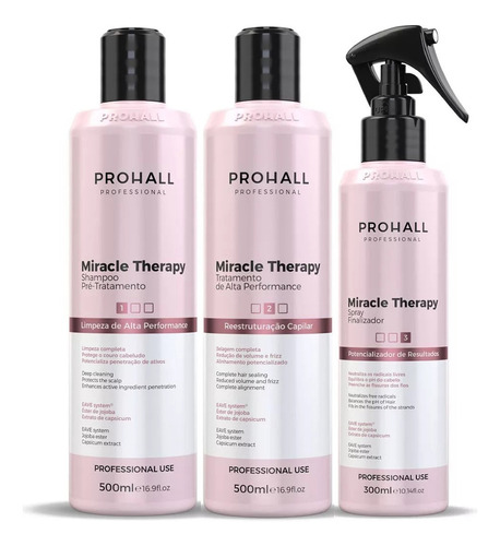 Kit Pro Reestruturação Capilar Organic Miracle Therapy Liss