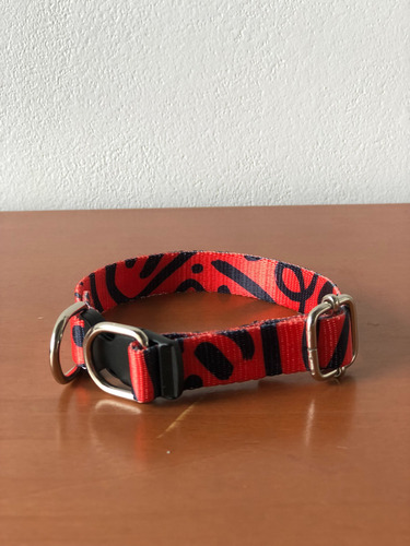 Collar Para Mascotas Perro Gato Con Nombre- Todos Los Talles Varios Red Loop L - 45 A 70 Cm