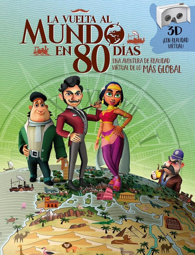 Vuelta Al Mundo En 80 Días Realidad Aumentada, De Vv. Aa.. Editorial Aletea, Tapa Blanda, Edición 1 En Español